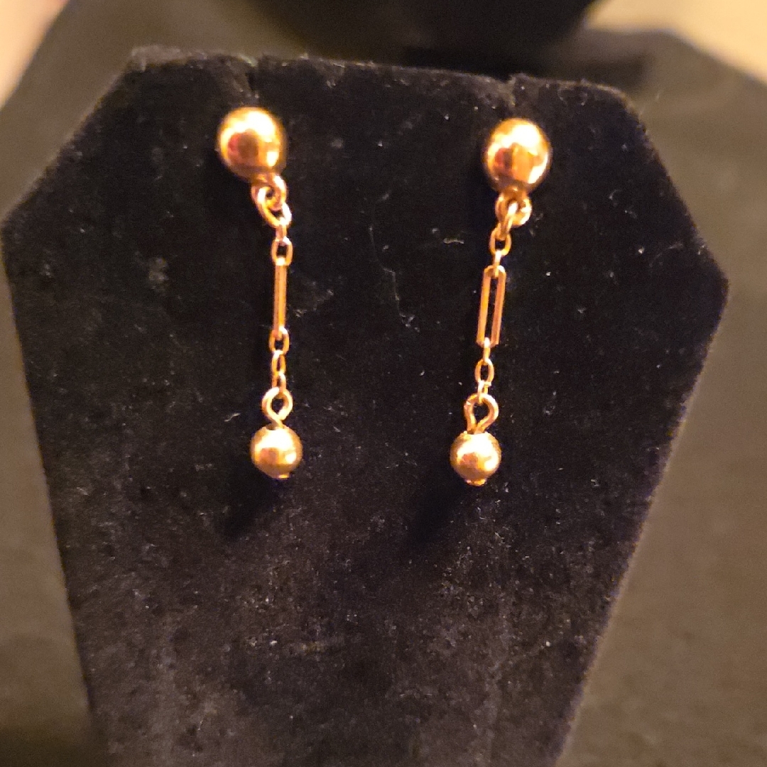 Gold Dangle Earrings Gold Dangle Earrings